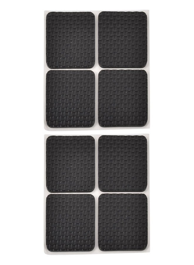 Prostuff.in Furniture Silicone Protection Cover || Square Shape Rubber Floor Protector, Non Slip Furniture Pads, Sofa Bed Balance Pad Noise Insulation Pad,4 Cm Black Color,8 Pcs - Image 1
